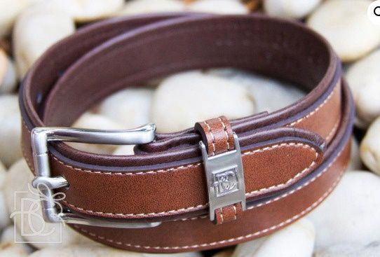Brown/Light Leather Belt