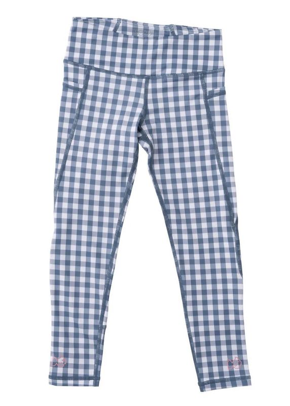 Bluefin Blue Gingham Legging