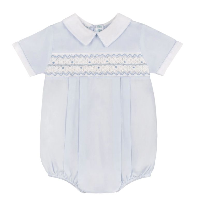 Boys Wave Smocked Romper