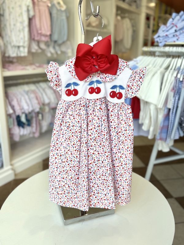 Cherries Applique Float Dress
