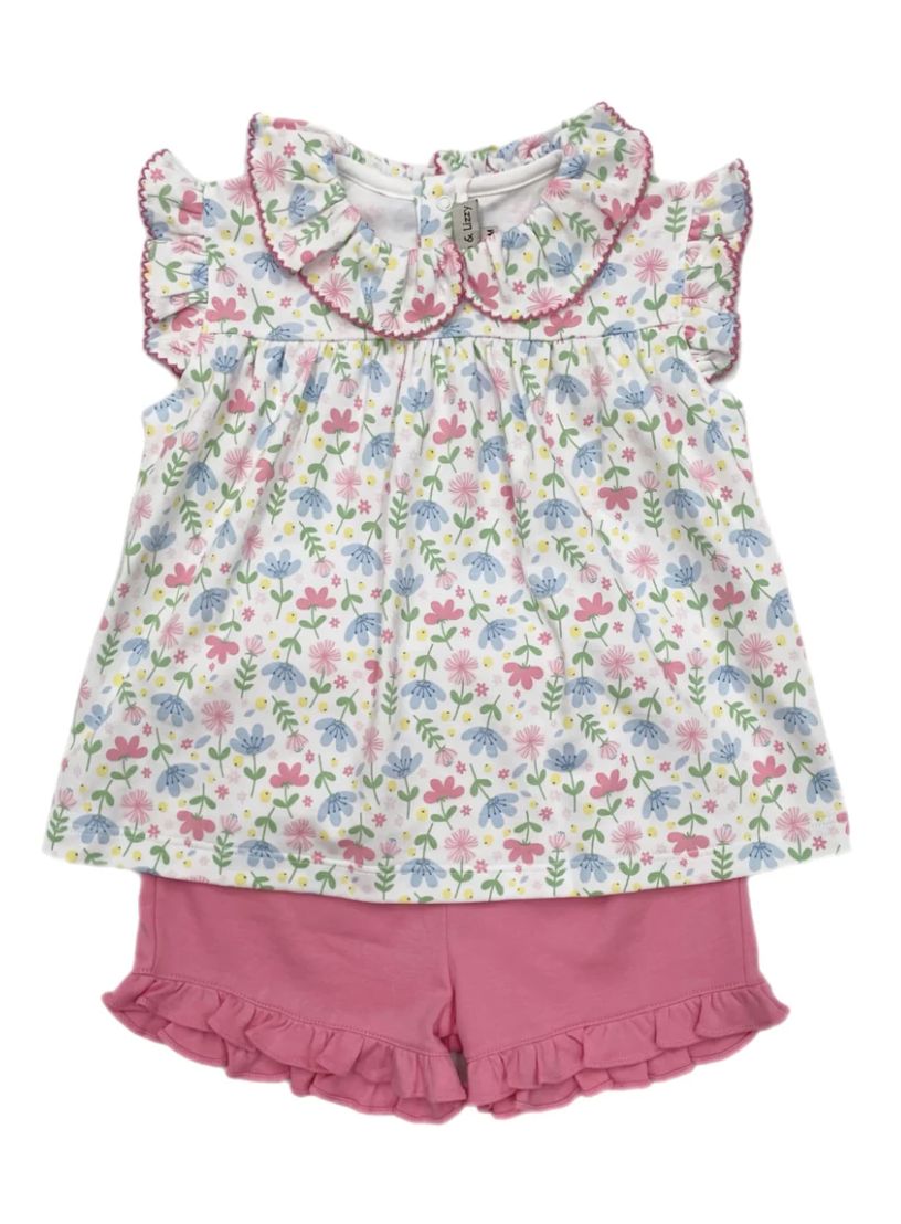 Girl's Palm Beach Short Set