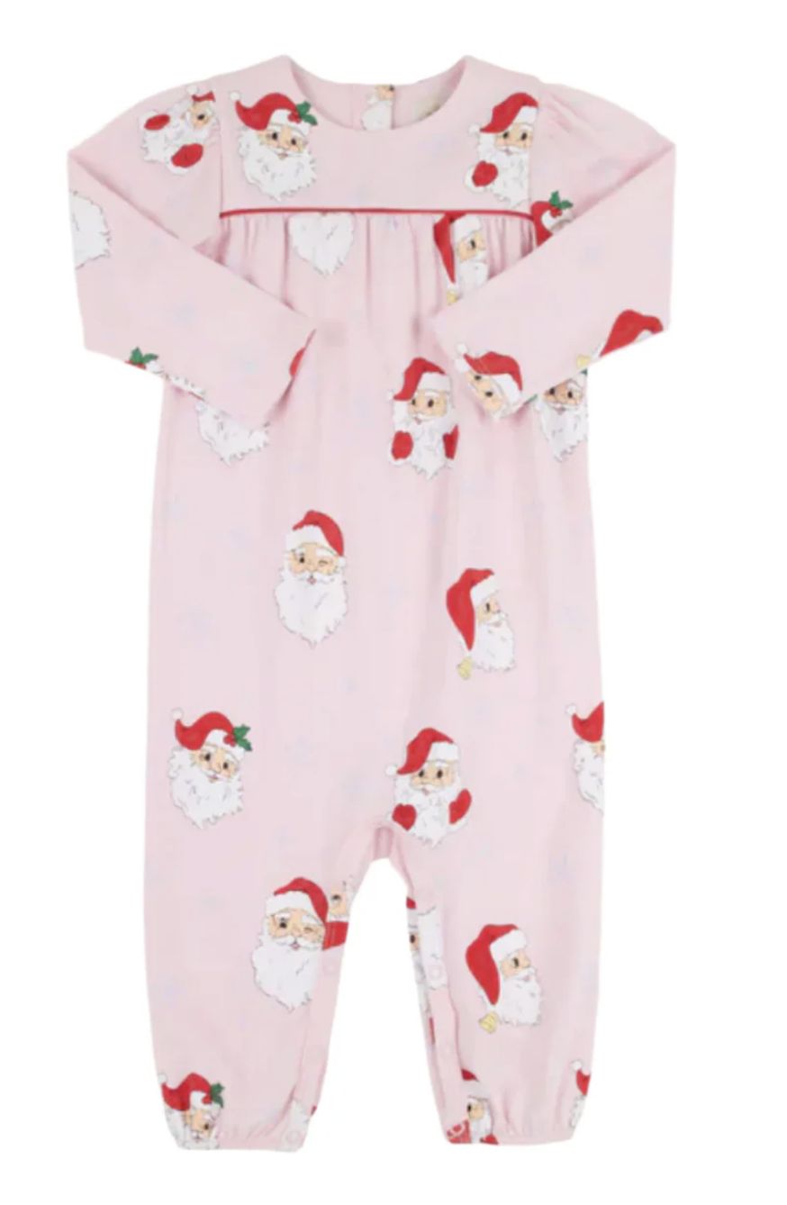 Penny's Playsuit | Dear Santa (Palm Beach Pink)