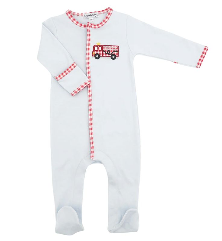 Sound the Alarm Applique Footie