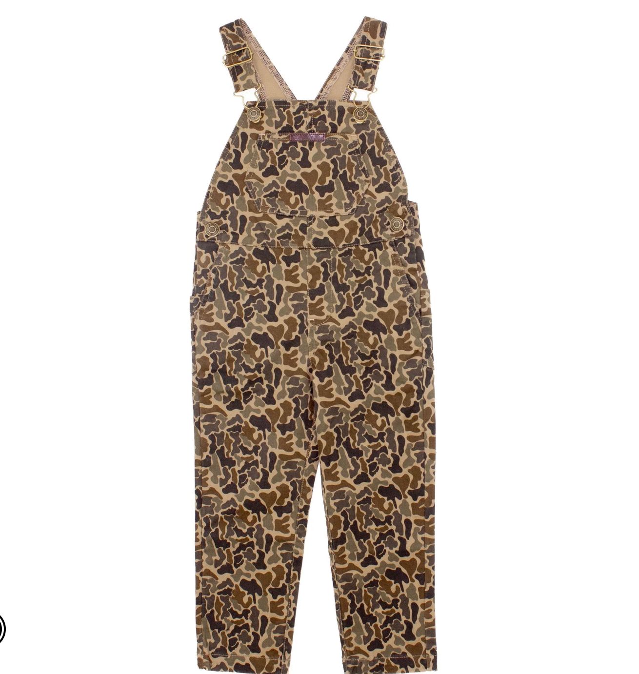 Boys Harvest Overalls Vintage Camo, Colors: camo, Size: 2