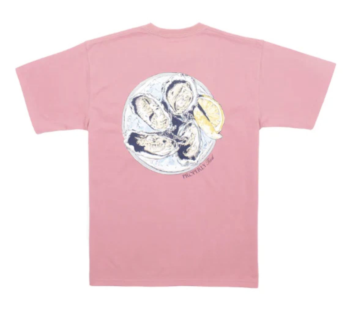 Oyster Tray T-Shirt |  Salmon