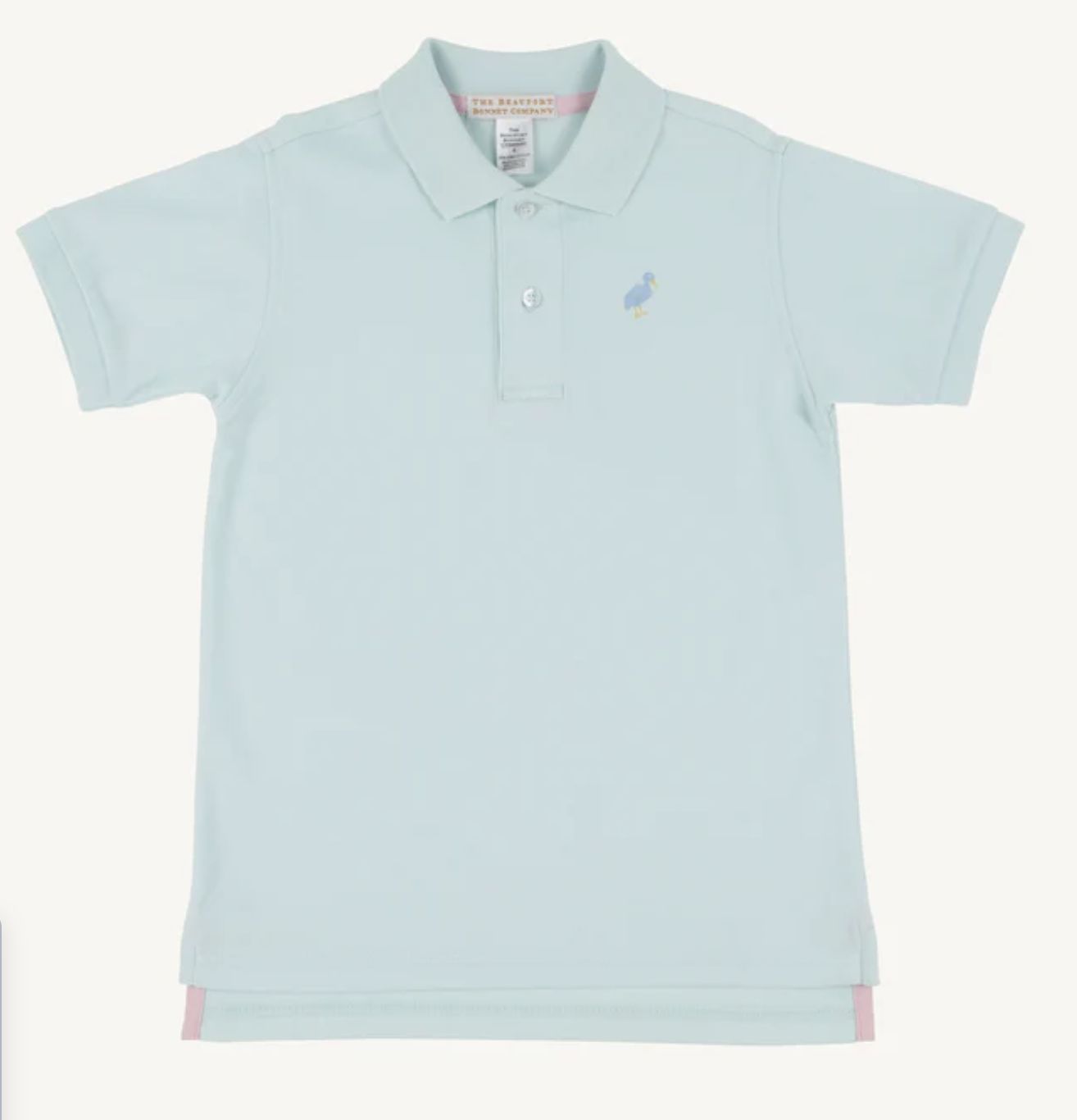 Prim and Proper Polo SS Seafoam/Beale Street Blue