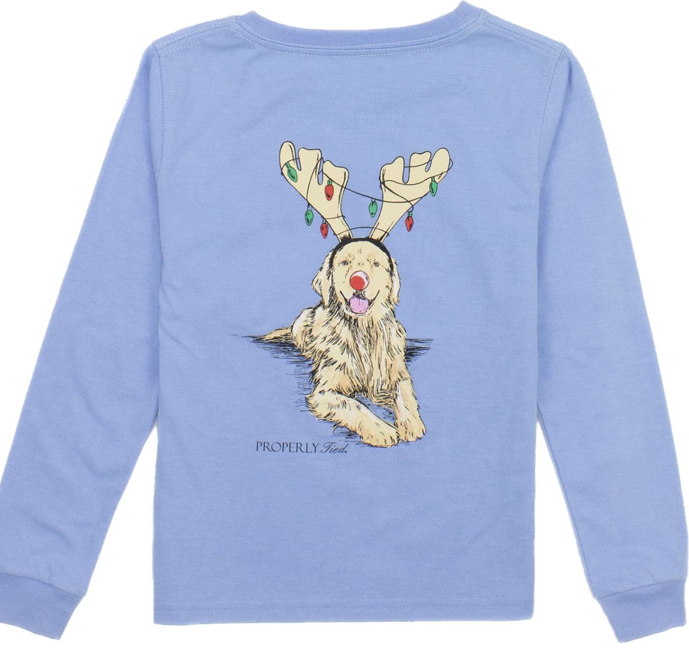 Boys Golden Holiday LS Light Blue