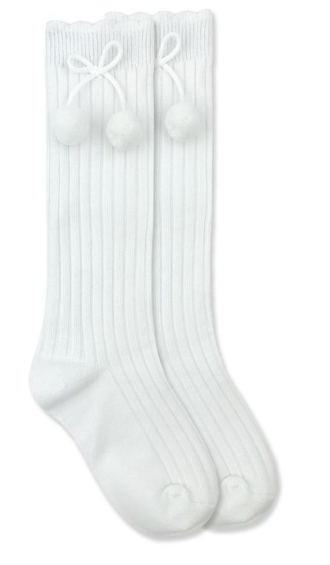 White Pom Pom Sock