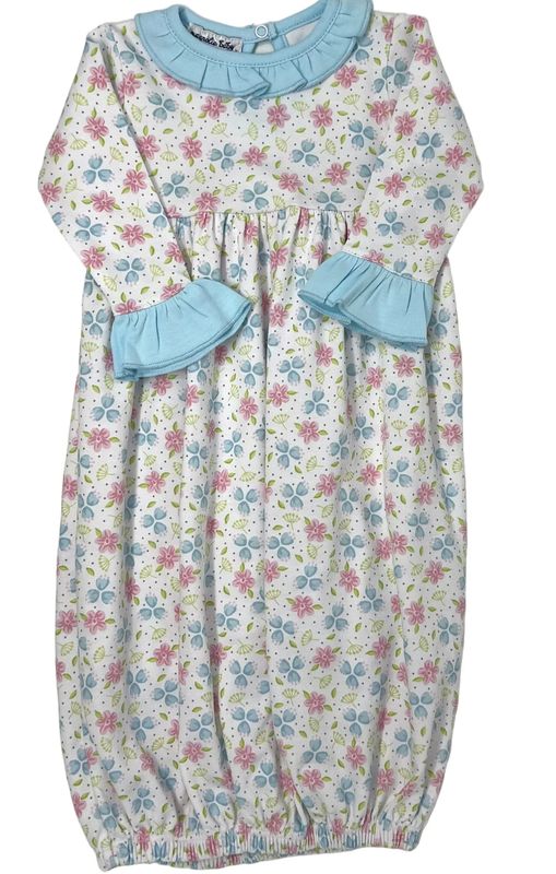 Natalie's Classics Printed Ruffle Gathered Gown