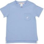 Carter Crewneck Pocket Tee | Barbados Blue