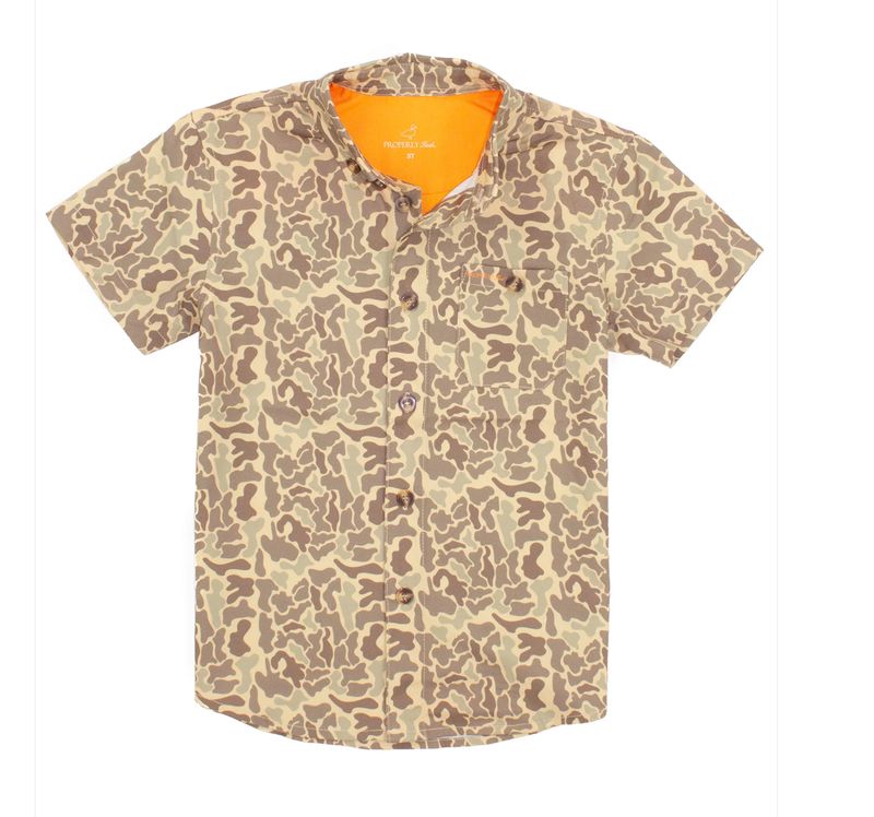 Boys Sportsman Field Shirt Vintage Camo