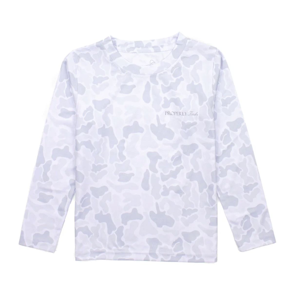 Boys Sportsman Performance LS Snow Camo, Colors: snow camo, Size: 5