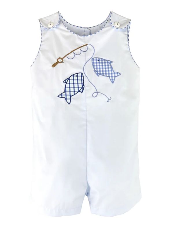 Fish Embroidered Sunsuit