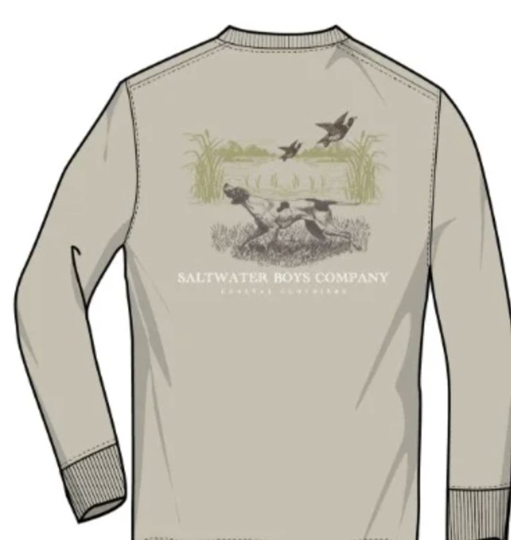 Pelican Hunting Dog LS Graphic Tee