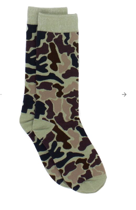 Vintage Camo Sock
