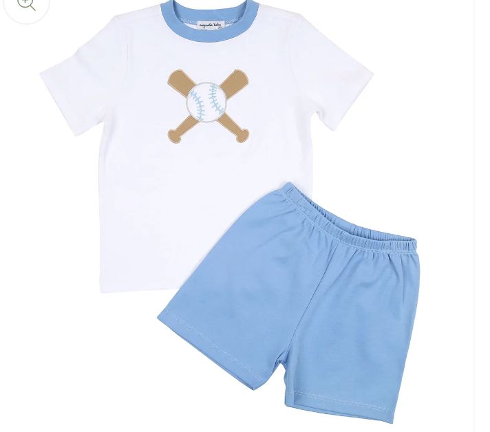 Grand Slam Applique Short Set