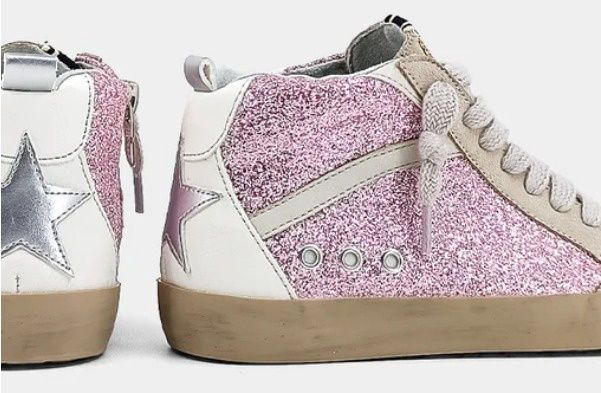 Riley Lilac Glitter Sneakers
