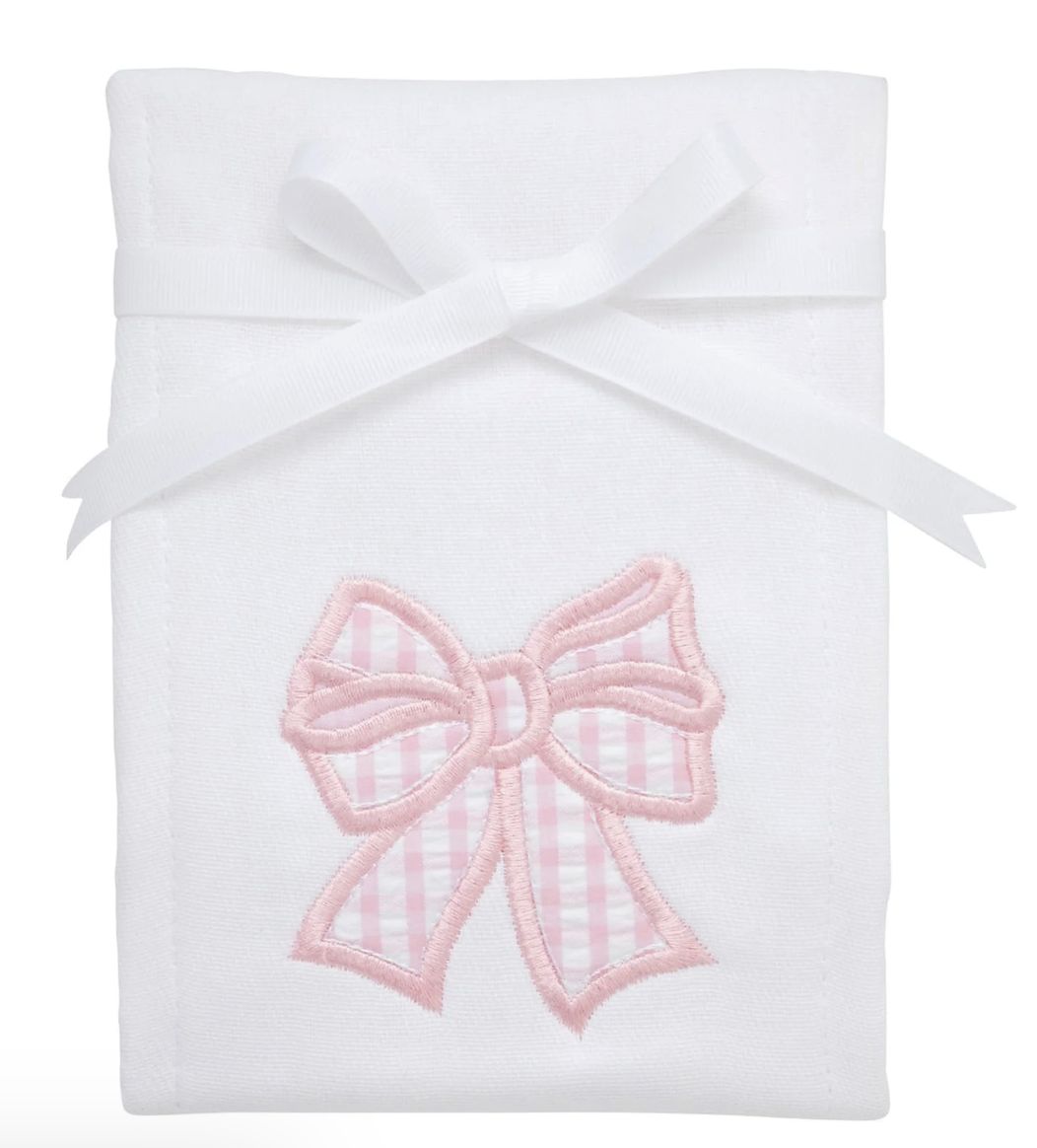 Bow Applique Burp