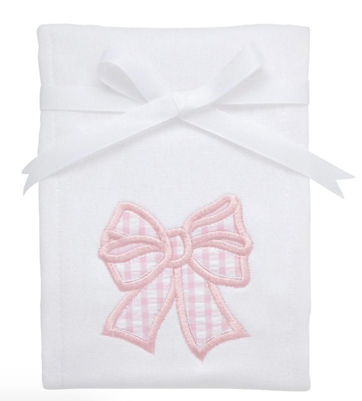 Bow Applique Burp
