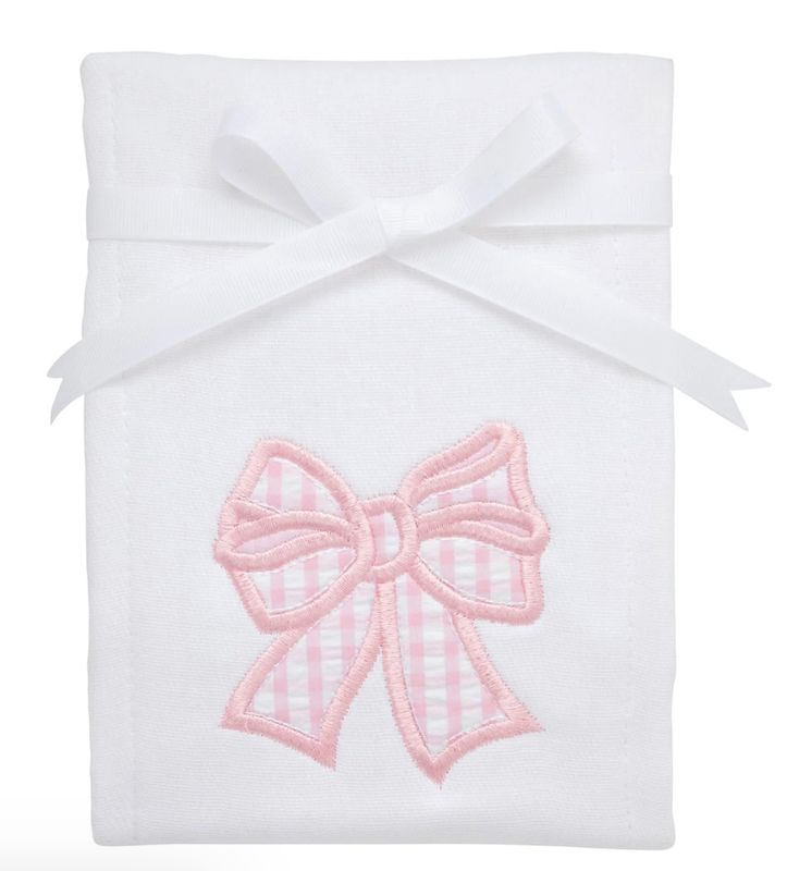 Bow Applique Burp
