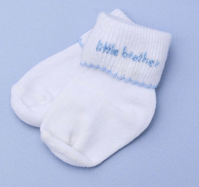 Brother &amp; Sister Embroidered Socks