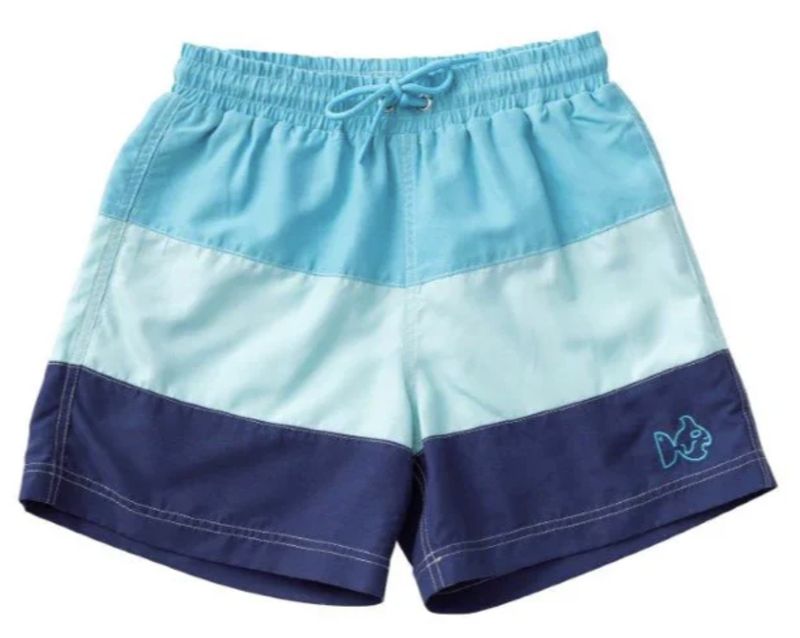Colorblock Swim Trunk | Blue Blossom