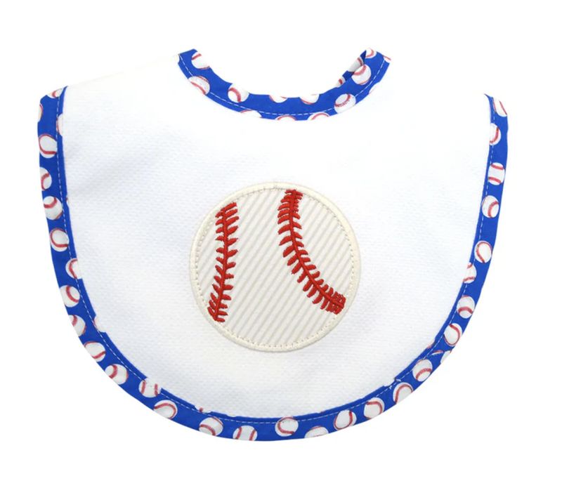 Applique Velcro Baseball Bib