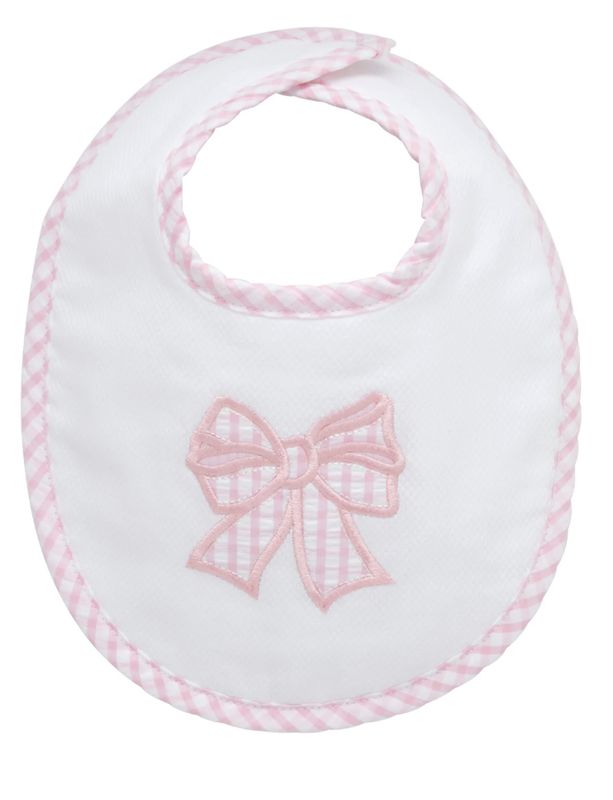 Pink Bow Medium Bib
