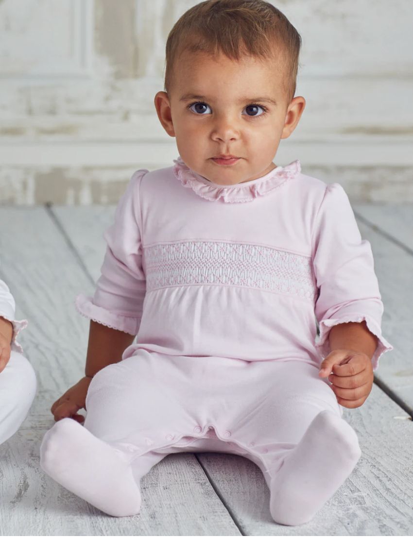 Hand Smocked Charmed Footie
