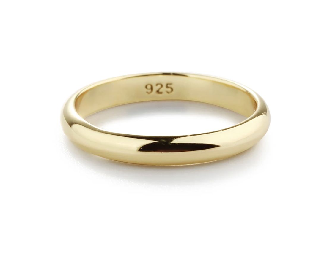 14K Gold Plated 2mm Band