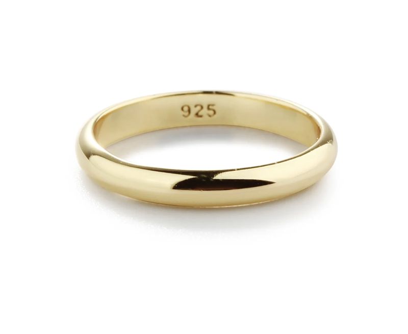 14K Gold Plated 2mm Band