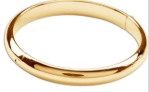 14 K Plated Gold Bangle 0-12M
