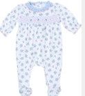 Anna's Classic Smocked Printed Footie