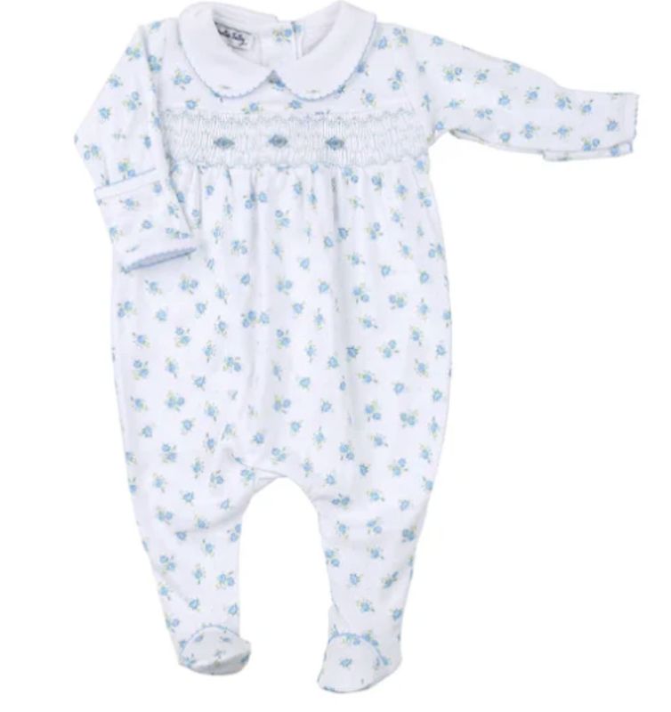 Anna's Classic Smocked Printed Footie