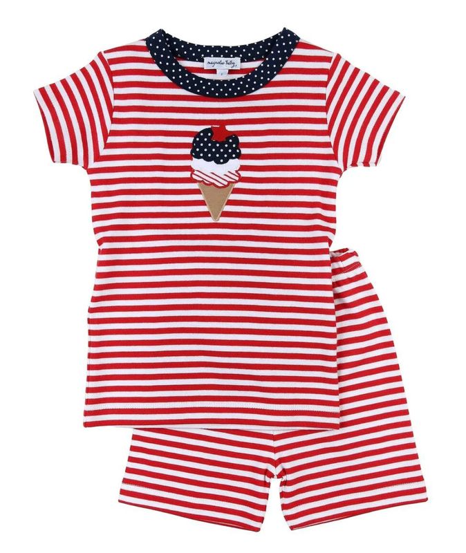 4th of July Ice Cream Short Set