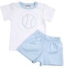 At the Ballpark Applique Short Set