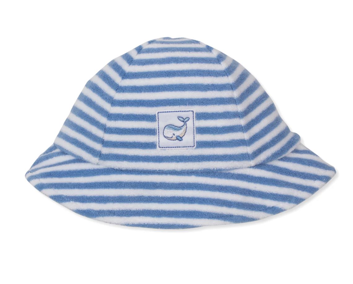 Whale Wonder Blue Stripe Terry