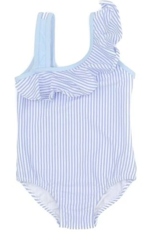 Ally Swimsuit Blue Seersucker