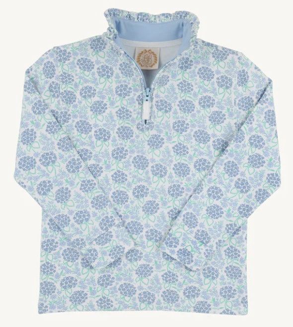 Canter Collar Half-Zip Handful of Hydrangeas