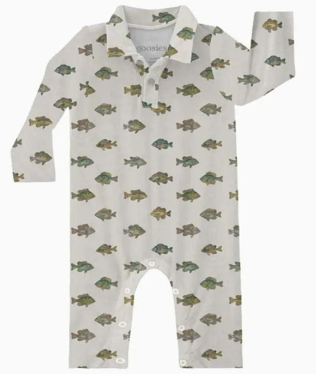 Fish Polo Romper, Size: 612months
