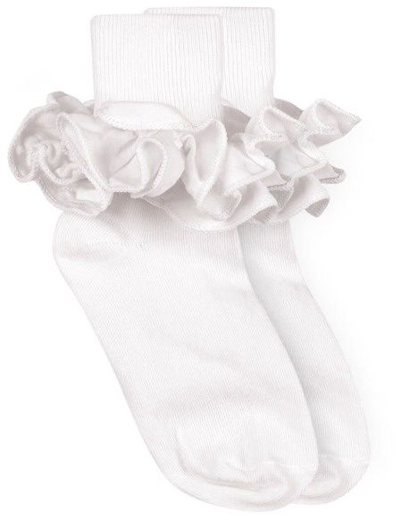 Misty Ruffle Lace Cuff Sock
