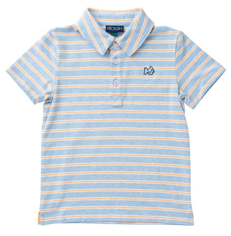 Windsurfer Orange Chiffon Stripe Polo