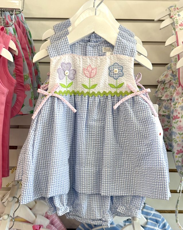 Applique Flower Dress