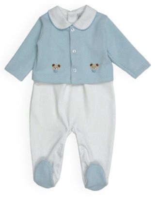 Bear Cardigan Set | Blue