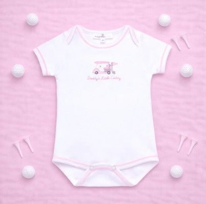 Little Golfer Bodysuit | Pink