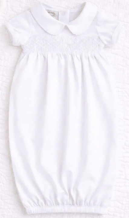 Girls Blessed White Collared Gown
