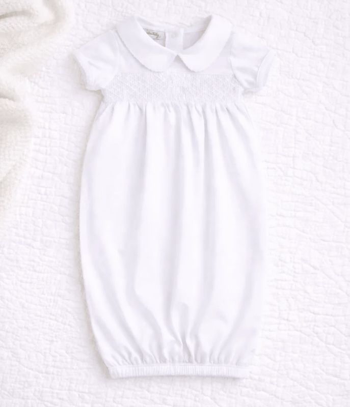 Boys Blessed White Collared Gown