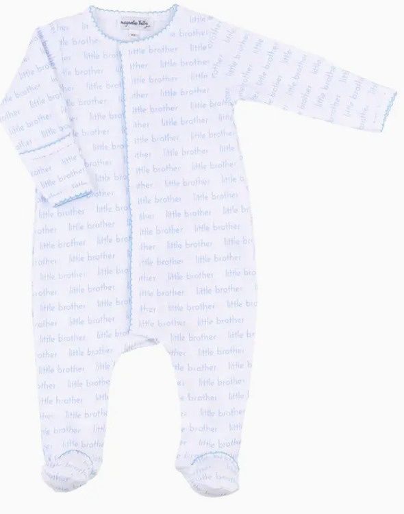 Little Brother Zipper Blue Print
