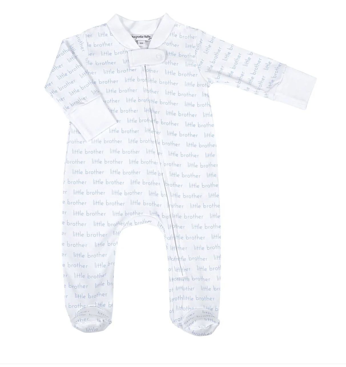 Little Brother Zipper Print