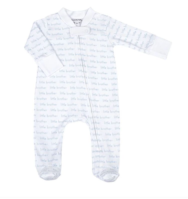 Little Brother Zipper Print